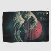 ザ素晴らしレトロ波クラシック ゴルフタオル (横)