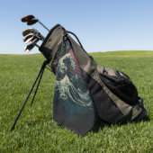 ザ素晴らしレトロ波クラシック ゴルフタオル (グリーン)