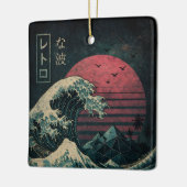 ザ素晴らしレトロ波クラシック セラミックオーナメント (左)