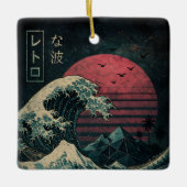 ザ素晴らしレトロ波クラシック セラミックオーナメント (正面)