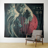 ザ素晴らしレトロ波クラシック タペストリー (インサイチュ(横))