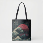 ザ素晴らしレトロ波クラシック トートバッグ (正面)