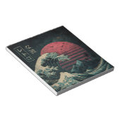 ザ素晴らしレトロ波クラシック ノートパッド (アングル)