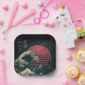 ザ素晴らしレトロ波クラシック ペーパープレート (パーティー)