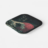 ザ素晴らしレトロ波クラシック ペーパープレート (傾斜あり)