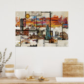 ザ素晴らし州・オブ・テキサス州プリント ポスター (キッチン)