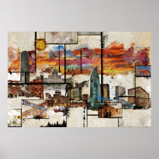 ザ素晴らし州・オブ・テキサス州プリント ポスター