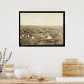 ザ素晴らし敵対的ラコタキャンプSD 1891 ポスター (キッチン)