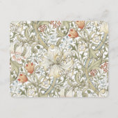 ザ素晴らし詳細スカードリリーWilliam Morris エンクロージャーカード (裏面)