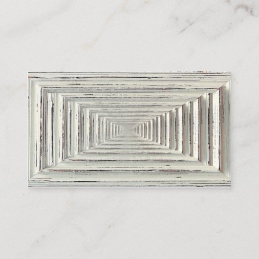 ザ素朴ホワイトフレーム&バーラップ結婚のコレクション エンクロージャーカード (裏面)