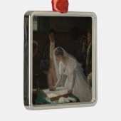 ザ結婚レジスタ（Edmund Blair Leighton著） メタルオーナメント (右)