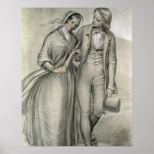 ザ結婚ーズ・モーニング – 出発, c.1846 ポスター (正面)