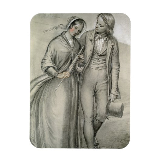 ザ結婚ーズ・モーニング – 出発， c.1846 マグネット (縦)