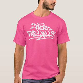 ザ絵を描ウォールグラフィティハンドスタイル引用文ヒップホップC Tシャツ