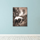 ザ絵を描 キャンバスプリント (インサイチュ (ウッドフロア))