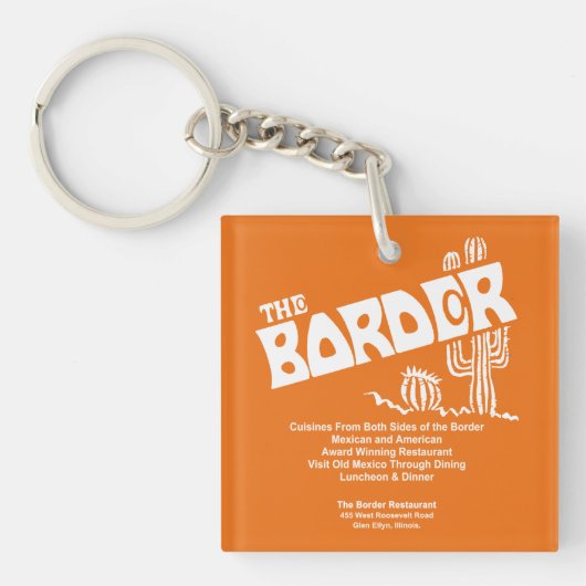 ザ縁どレストラン，グレンエルリン， IL キーホルダー (正面)