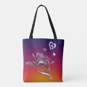 ザ美しいのハートトートバッグ トートバッグ (裏面)