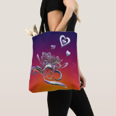 ザ美しいのハートトートバッグ トートバッグ (クローズアップ)