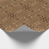 ザ美しいフラワーモチーフon河東ろうけつ染めデザインwi ラッピングペーパー (角)