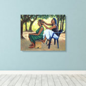 ザ美容院2001 キャンバスプリント (インサイチュ (ウッドフロア))