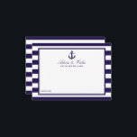 ザ航海のいかりネイビーストライプズ結婚コレクション アドバイスカード<br><div class="desc">祝スタイルで航海のいかりアドバイス。シンプルはまだスタイリッシュデザインは、あなた書のためにアドバイスのノートを保与え、何年も繰り返す上でを与える。文言は、これらのカードがブライダルシャワー、婚約、記念日、卒業生、その他の多くの特別なイベントのためのアドバイスカードに素早く変換できるようにパーソナライズする簡単である。</div>