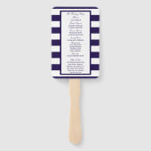 ザ航海のいかりネイビーストライプズ結婚コレクション ハンドファン (裏面)