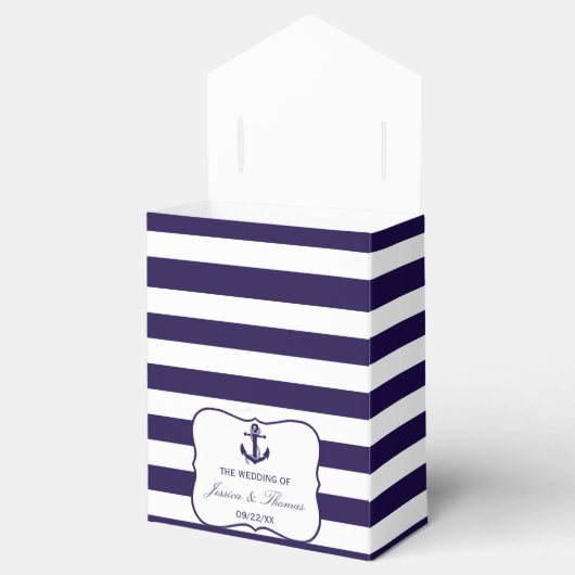 ザ航海のいかりネイビーストライプズ結婚コレクション フェイバーボックス (オープン)