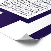 ザ航海のいかりネイビーストライプズ結婚コレクション ポスター (角)