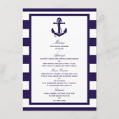 ザ航海のいかりネイビーストライプズ結婚コレクション メニュー (正面)