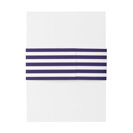 ザ航海のいかりネイビーストライプズ結婚コレクション 招待状ベリーバンド (裏面例)