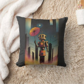 ザ観光客 – ケン・ゲージ・シュール・アート クッション (ブランケット)