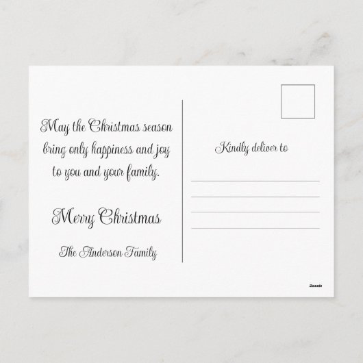 ザ誕生オブイエズホリディハガキ シーズンポストカード (裏面)