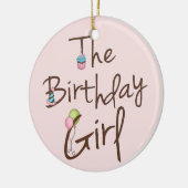 ザ誕生日ガール セラミックオーナメント (左)