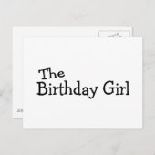 ザ誕生日ガール ポストカード (正面/裏面)