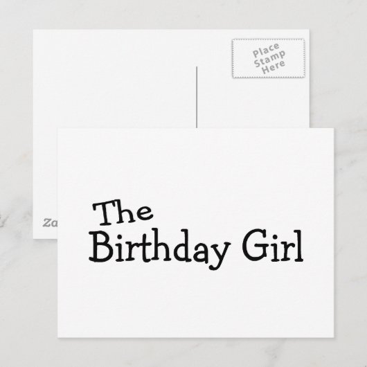 ザ誕生日ガール ポストカード (正面/裏面)