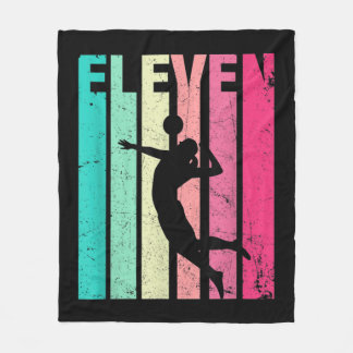ザ誕生日レトロバレーボール愛好家Years Old Bir フリースブランケット