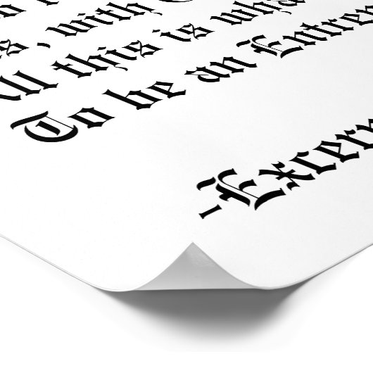 ザ起業家の信条 ポスター (角)