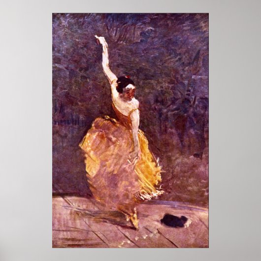 ザ踊りガールバイトゥールーズ – ロートレック ポスター (正面)