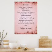 ザ軍隊妻の祈りの言葉 ポスター (キッチン)