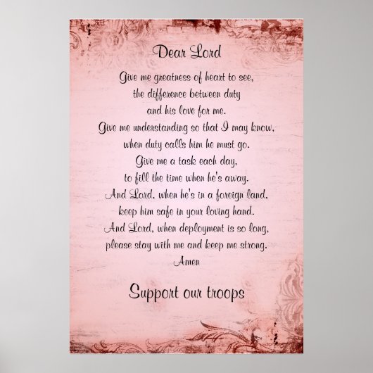 ザ軍隊妻の祈りの言葉 ポスター (正面)