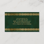 ザ金ゴールドダラケルト結び目模様 名刺 (裏面)