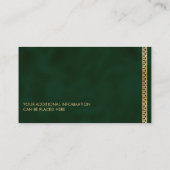 ザ金ゴールドダラケルト結び目模様 名刺 (裏面)