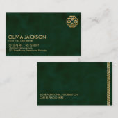 ザ金ゴールドダラケルト結び目模様 名刺 (正面/裏面)