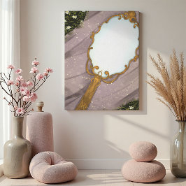 ザ鏡I黄金の鏡オンザグラス キャンバスプリント