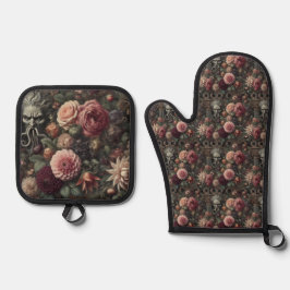 ザ開花イーターの説教 – ゴシックビクトリアン 鍋つかみ&鍋敷きセット