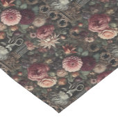 ザ開花イーターの説教 – ゴシック様式のバロックフローラ ショートテーブルランナー (コーナー)