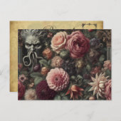 ザ開花イーターの説教 – ゴシック様式のバロックフローラ シーズンポストカード (正面/裏面)