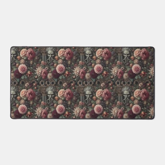 ザ開花イーターの説教 – ゴシック様式のバロックフローラ デスクマット (正面)