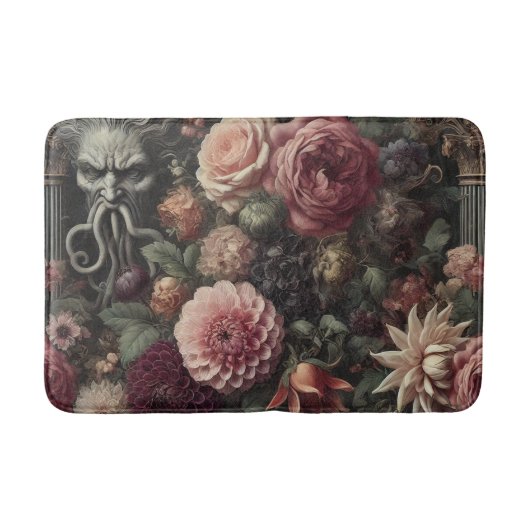ザ開花イーターの説教 – ゴシック様式のバロックフローラ バスマット (正面)