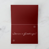 ザ雪だるま霜の降りたヴィンテージクリスマストレイン シーズンカード (内部)